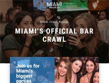 Tablet Screenshot of miamibarcrawls.com